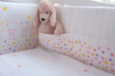 Детское постельное белье Twins Eco Line New E-023 6 ед Bunnies pink